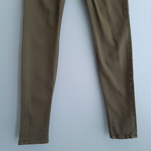 JOE'S JEANS The Skinny Long Khaki Green Medium Wash Cotton Twill Sz 30 - Picture 3 of 11